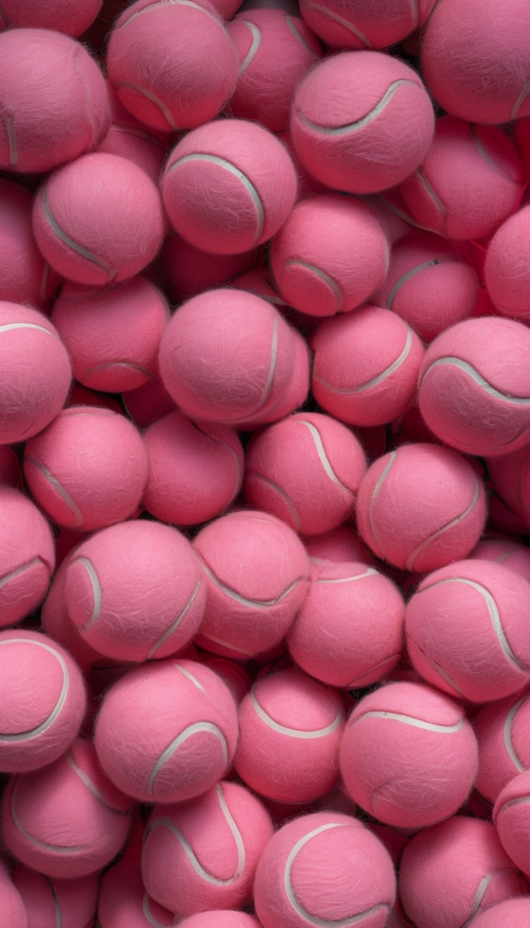 Vibrant Pink Tennis Balls Close-Up Photography Mobile Wallpaper