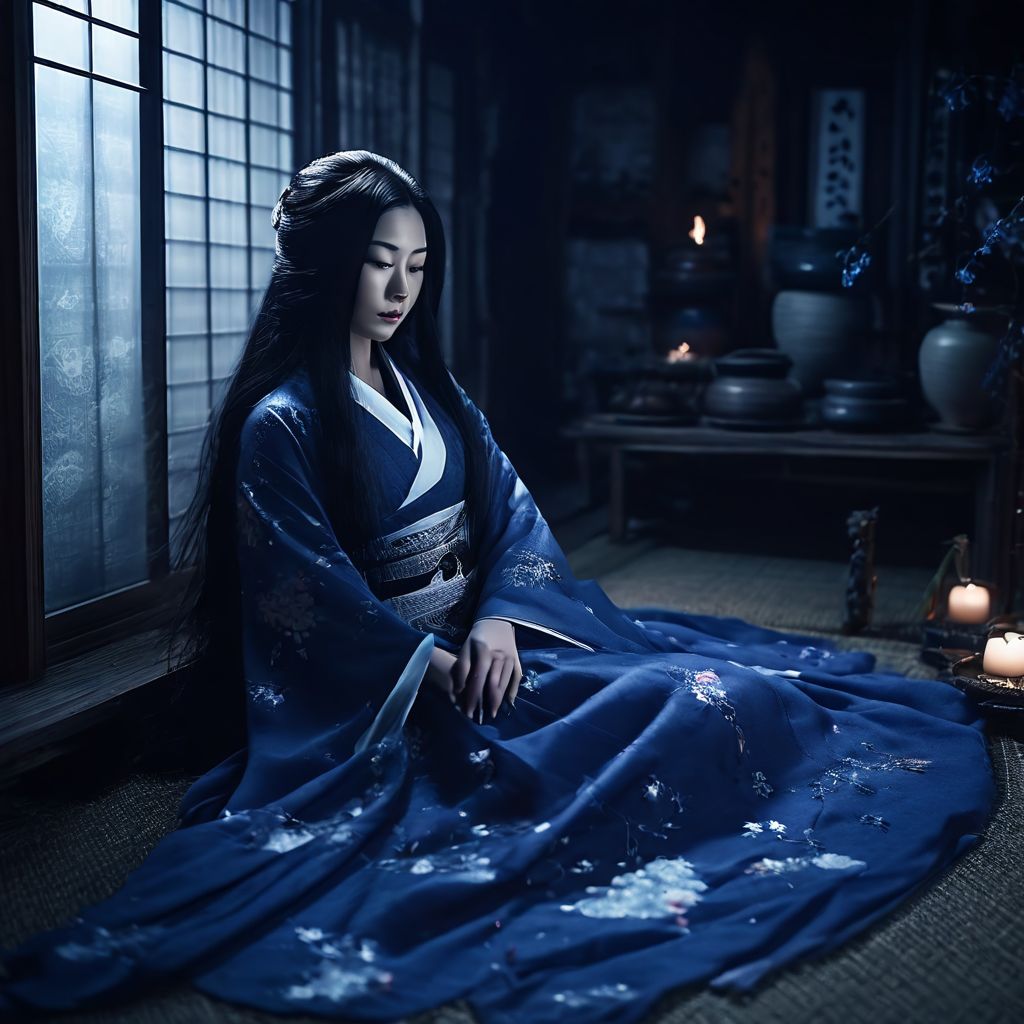 Ghost In a traditional dark japanese home by L' ensorcellement - Playground