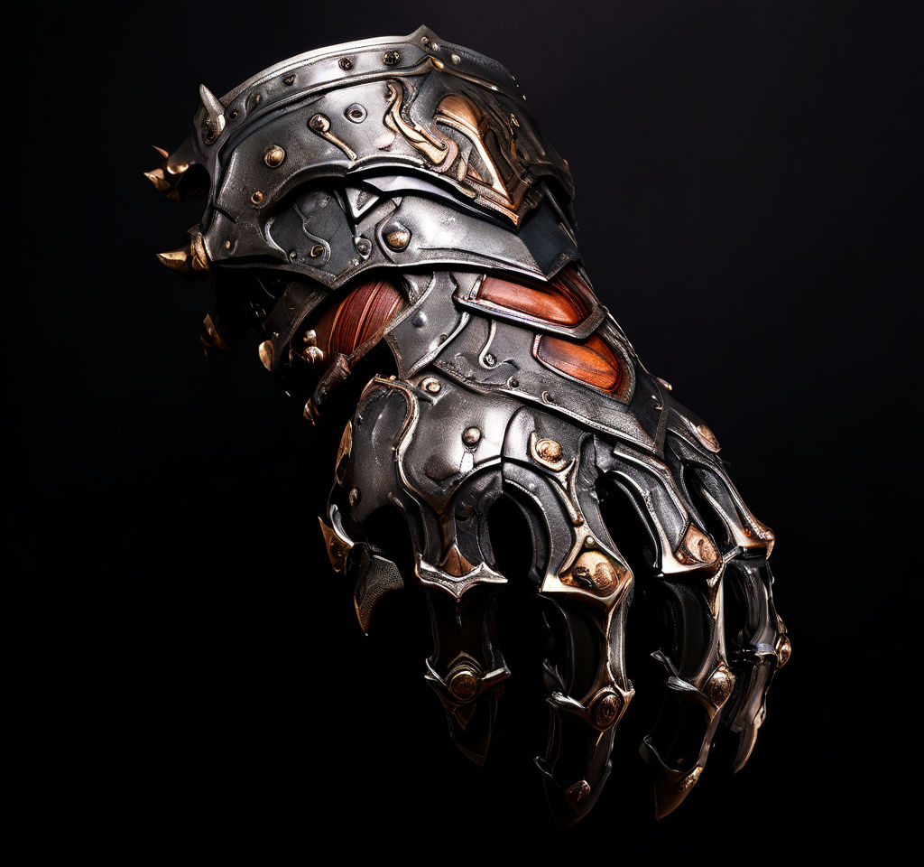 Plate armor gauntlet with hidden blade by Like_Abbos Playground