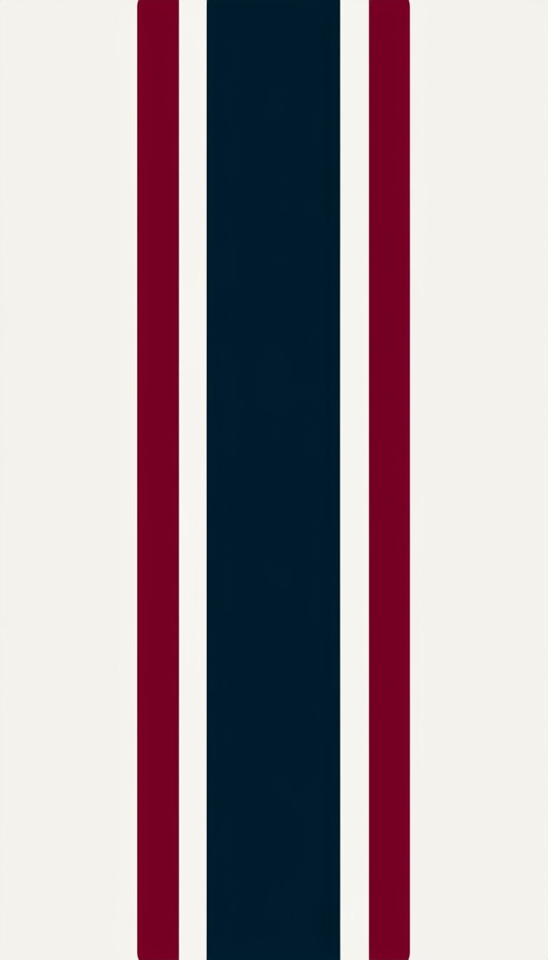 Minimalist Symmetrical Stripe Design in Navy and Burgundy Phone Case Cover