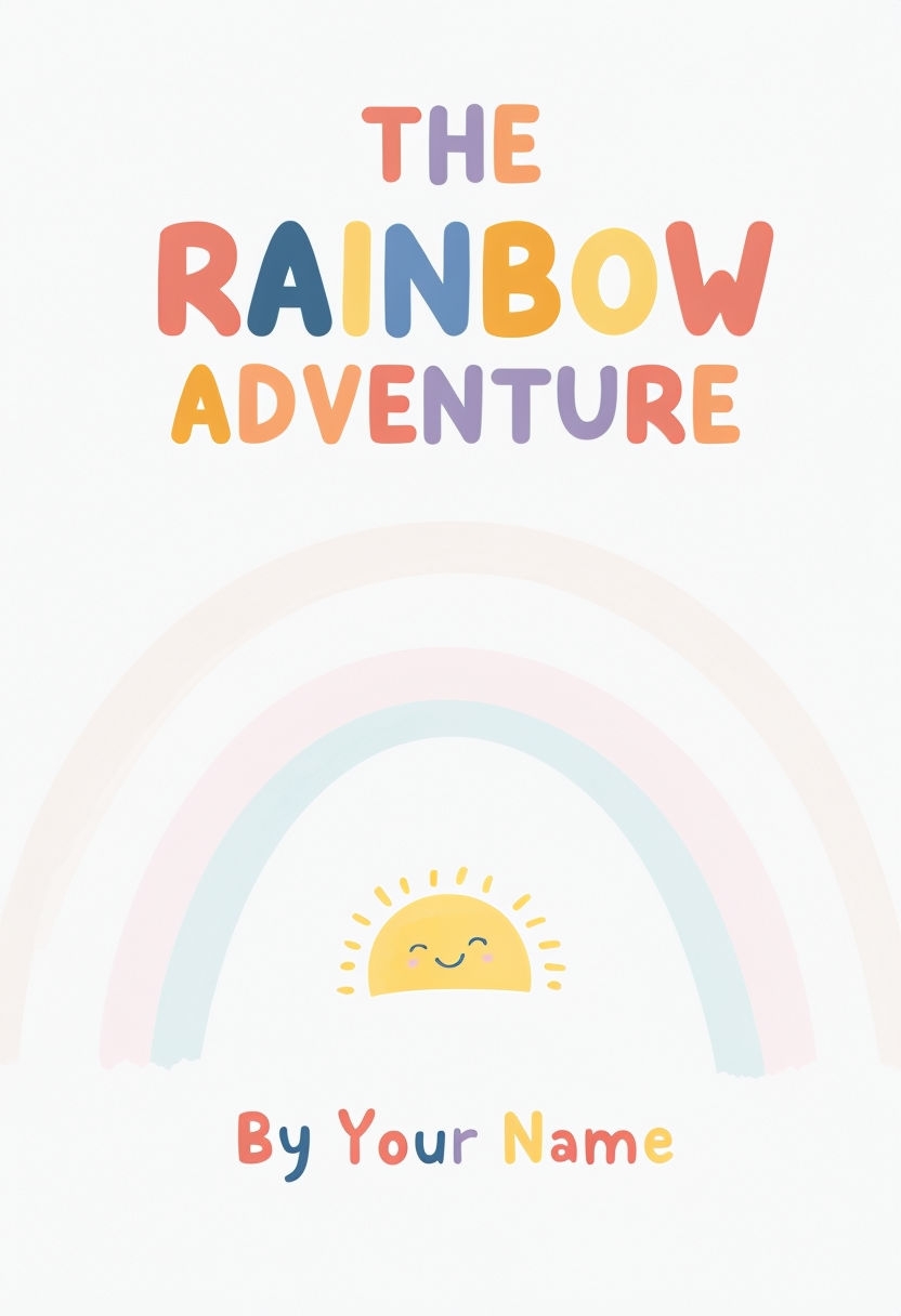 Cheerful Minimalist The Rainbow Adventure EBook Cover