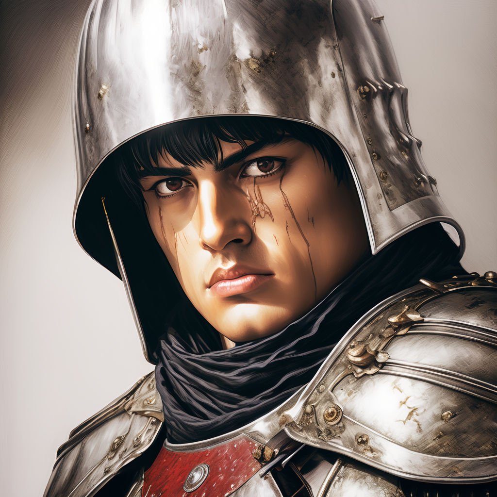 Hyper - realistic close up - portrait of guts from berserk -... by ...