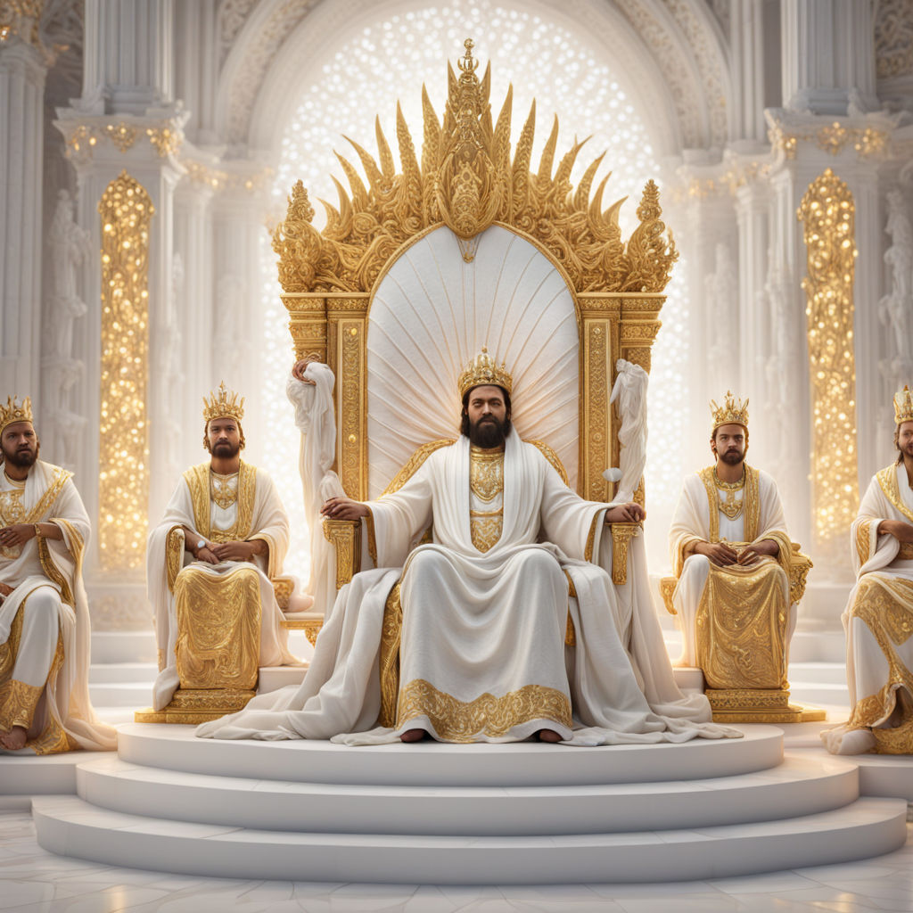 An ultrarealistic 8K image of the Throne of God. The throne... by