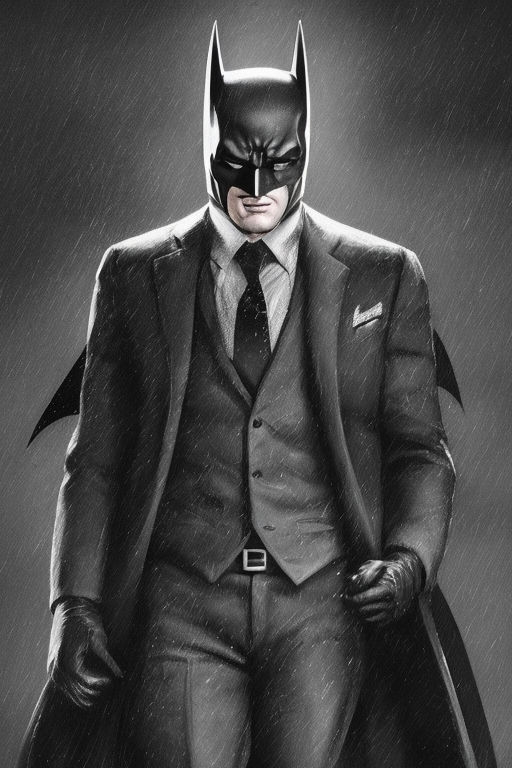 Batman wears a noir detective suit and tie by Tech Beats - Playground