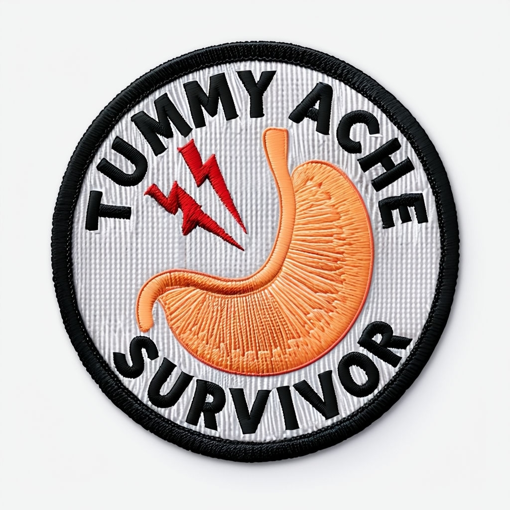 Tummy Ache Survivor Embroidered Patch for Awareness Hats