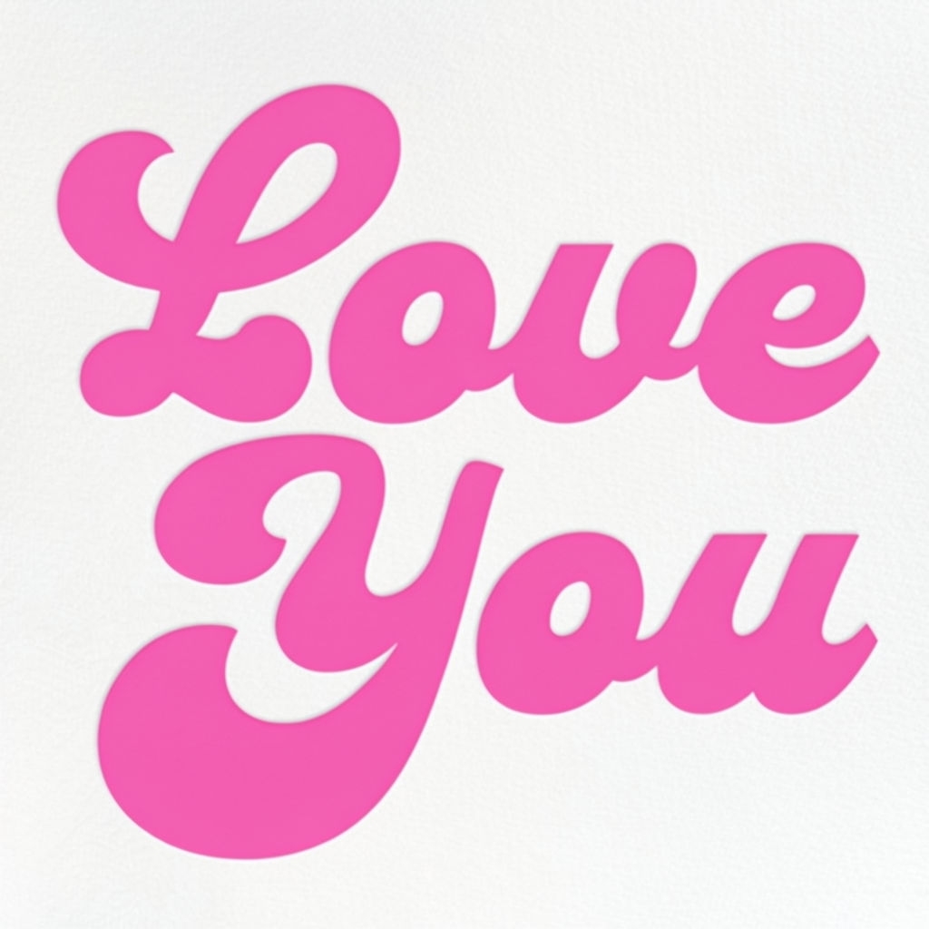 Vibrant Retro Love You Bubble Text Design Mug