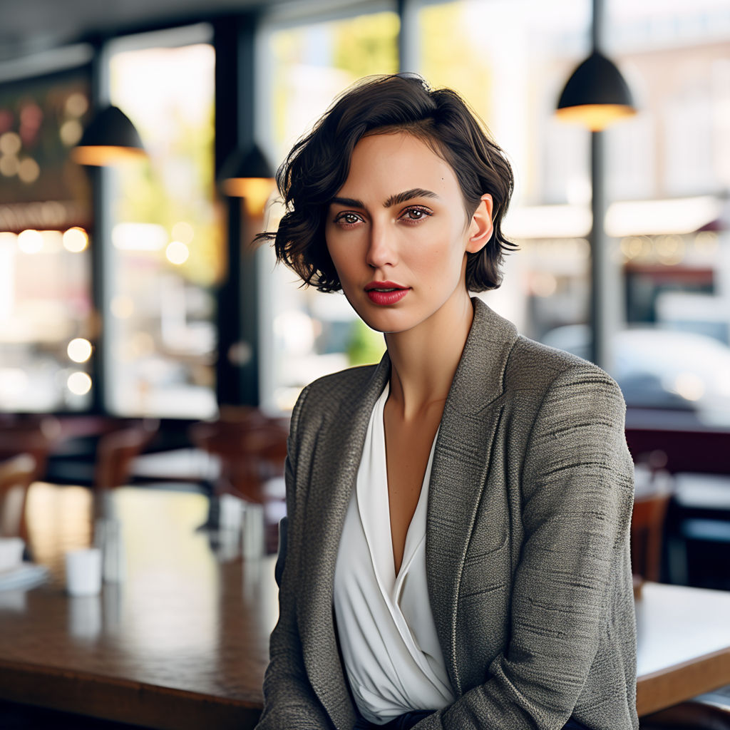 gal gadot in a cafe in mumbay