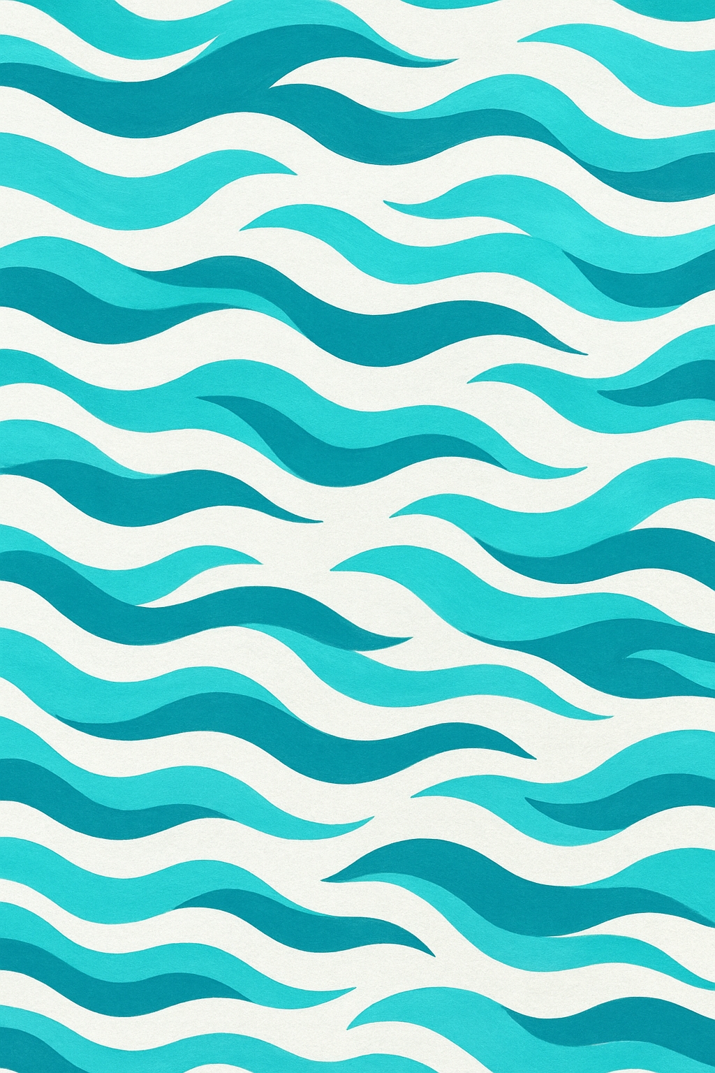 Teal Wavy Lines Pattern Phone Case Cover for a Fresh Look