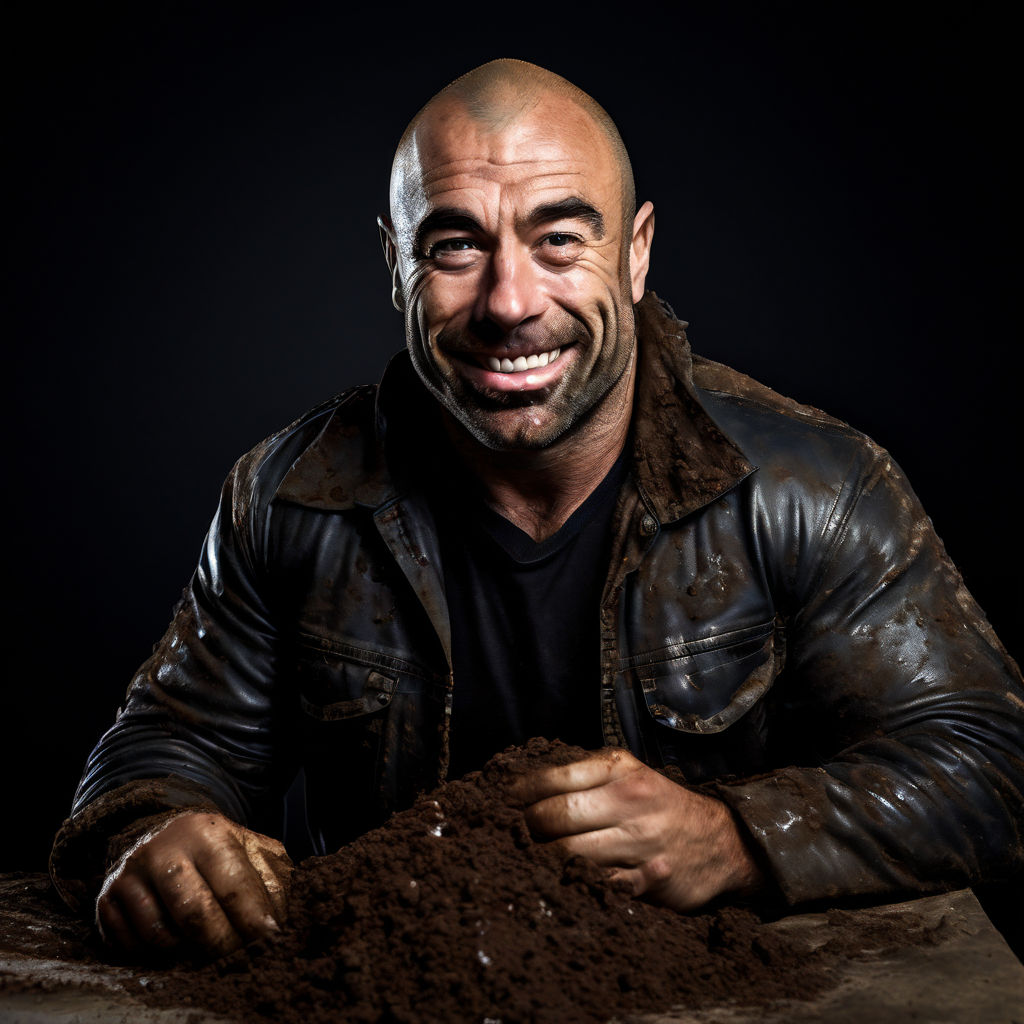 Joe Rogan Eating Cow Manure By John Williams - Playground