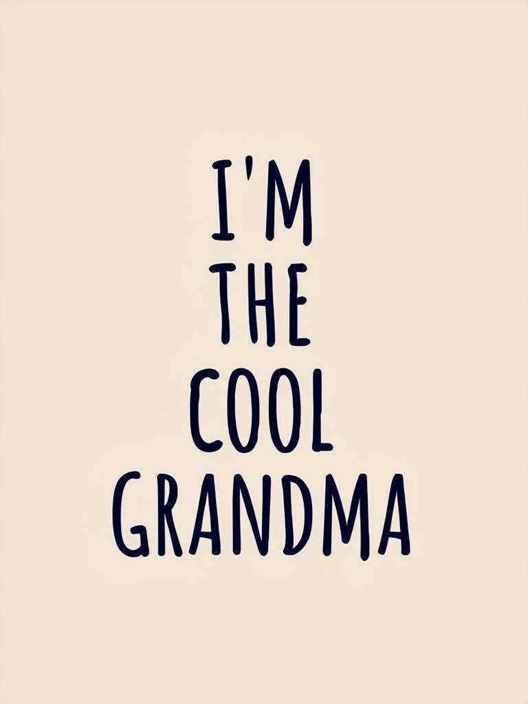 I'm The Cool Grandma Minimalist Graphic Poster