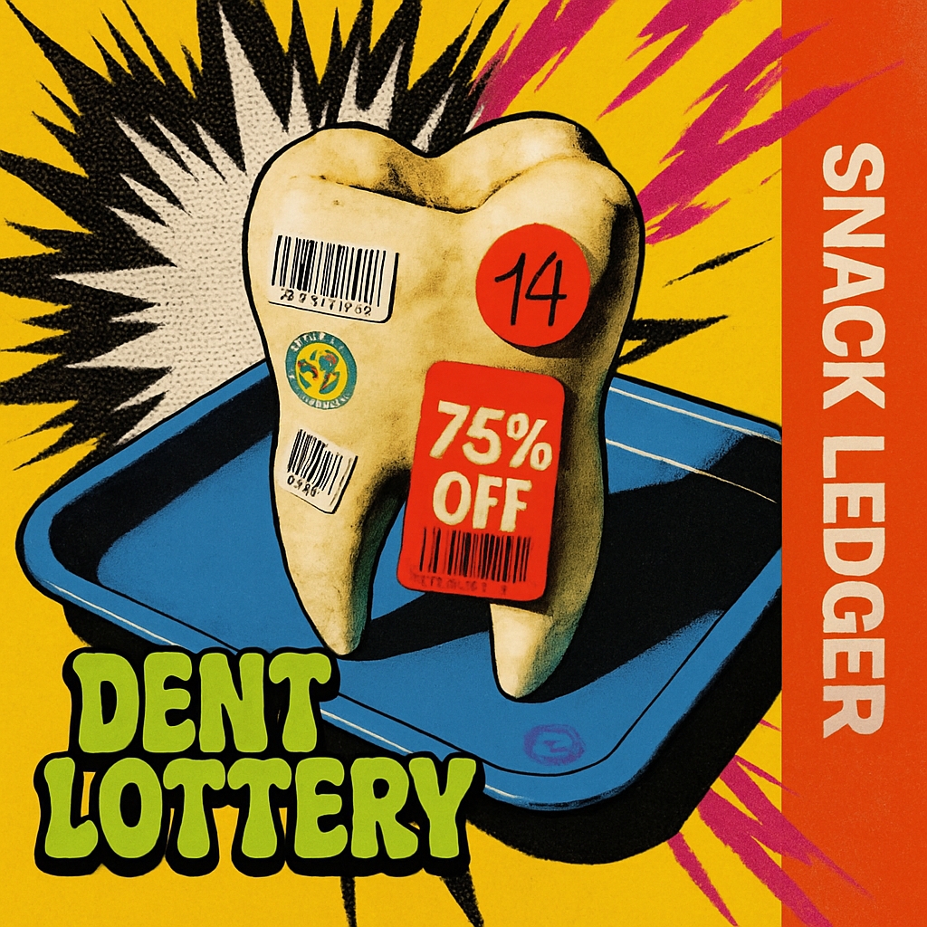 Whimsical Tooth with Colorful Stickers in Pop Art Style Spotify Album Cover