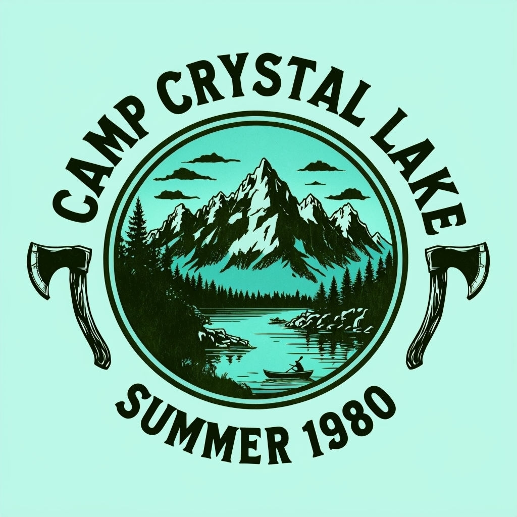 Vintage Camp Crystal Lake 1980 Graphic T-Shirt