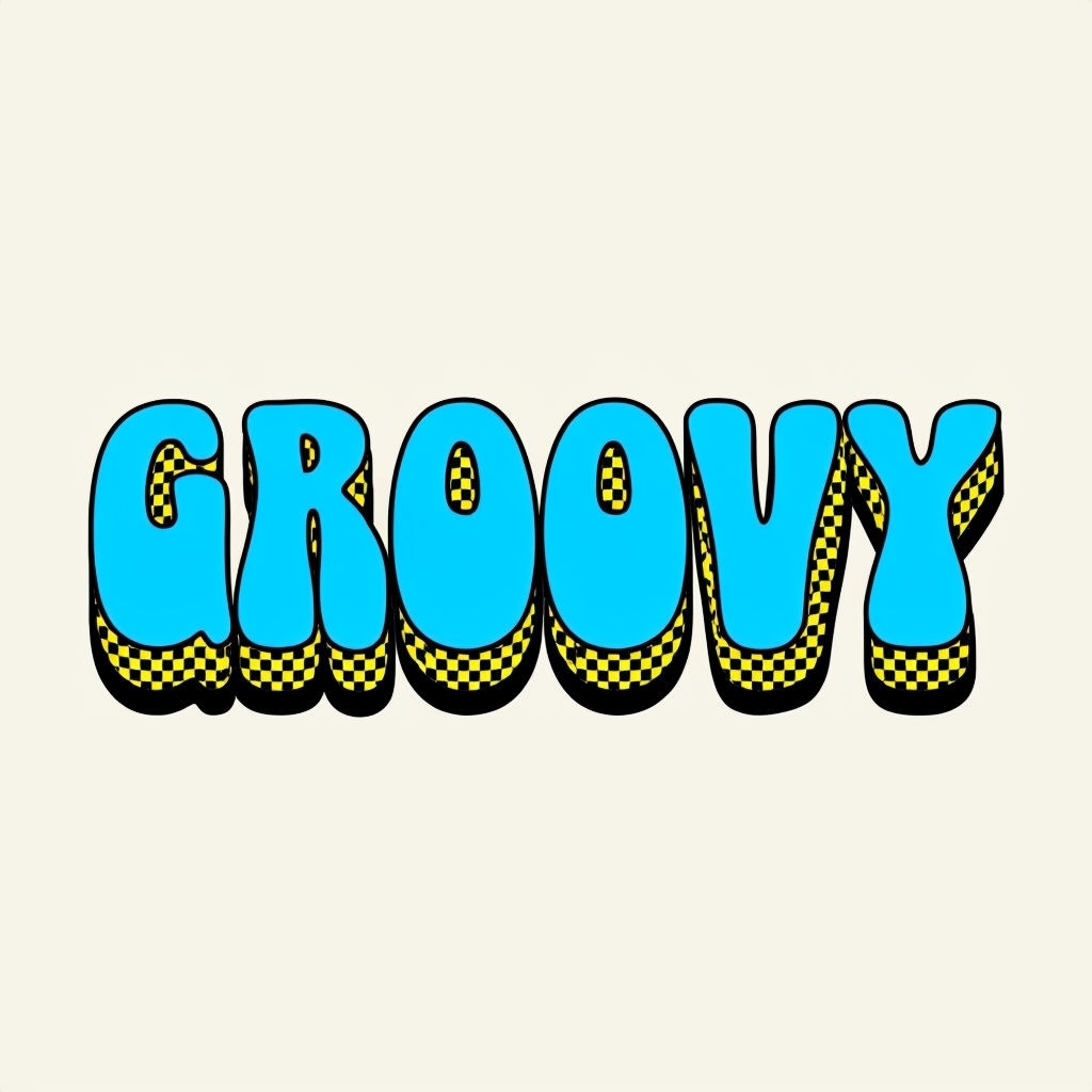 Vibrant Retro Groovy Typography T-Shirt Design