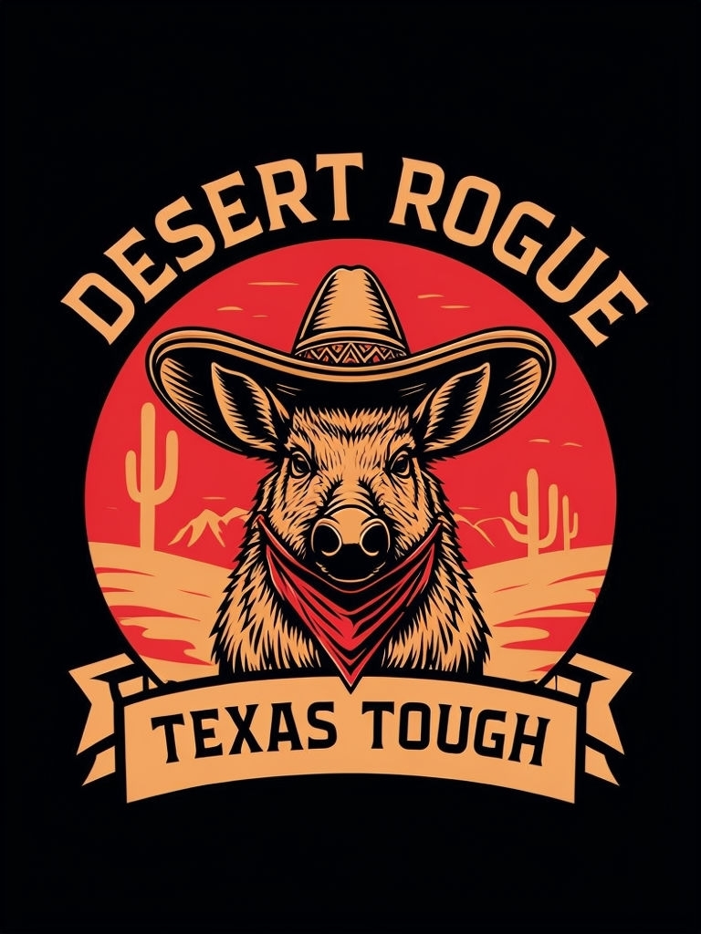 Desert Rogue Tough Javelina Graphic T-Shirt