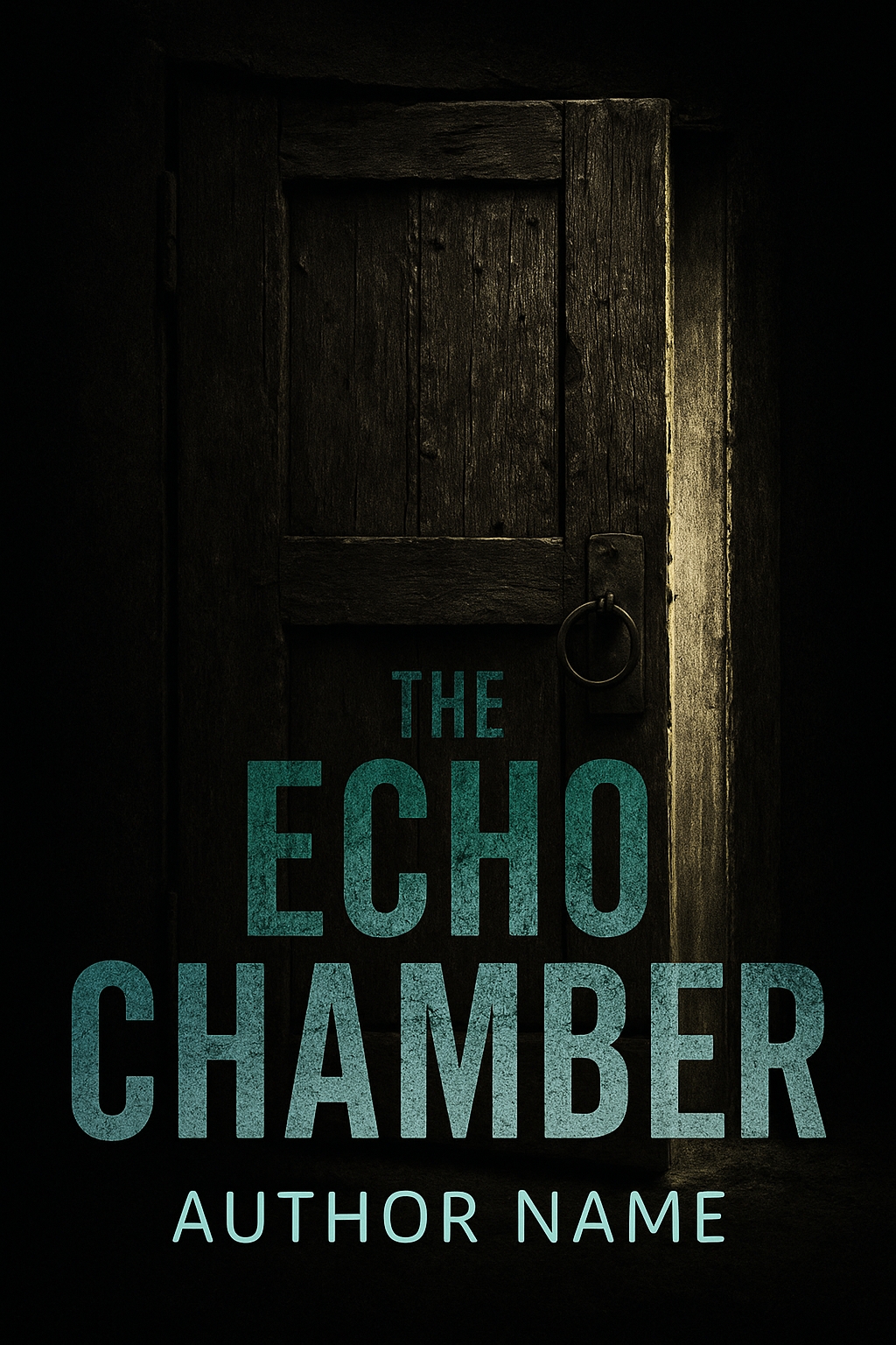 The Echo Chamber Dark Atmospheric Book Cover Design