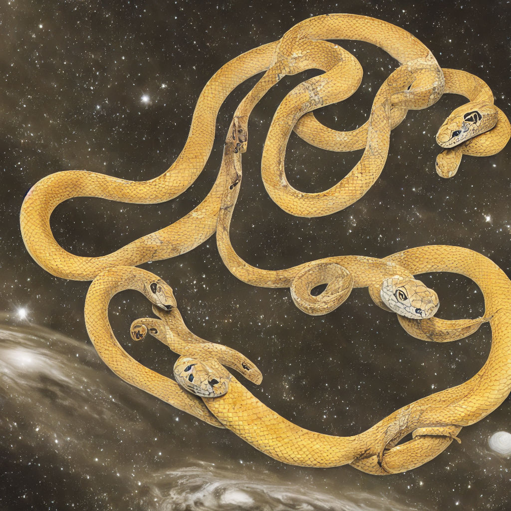 High quality photo of a snake astronaut by Barry Ding Playground