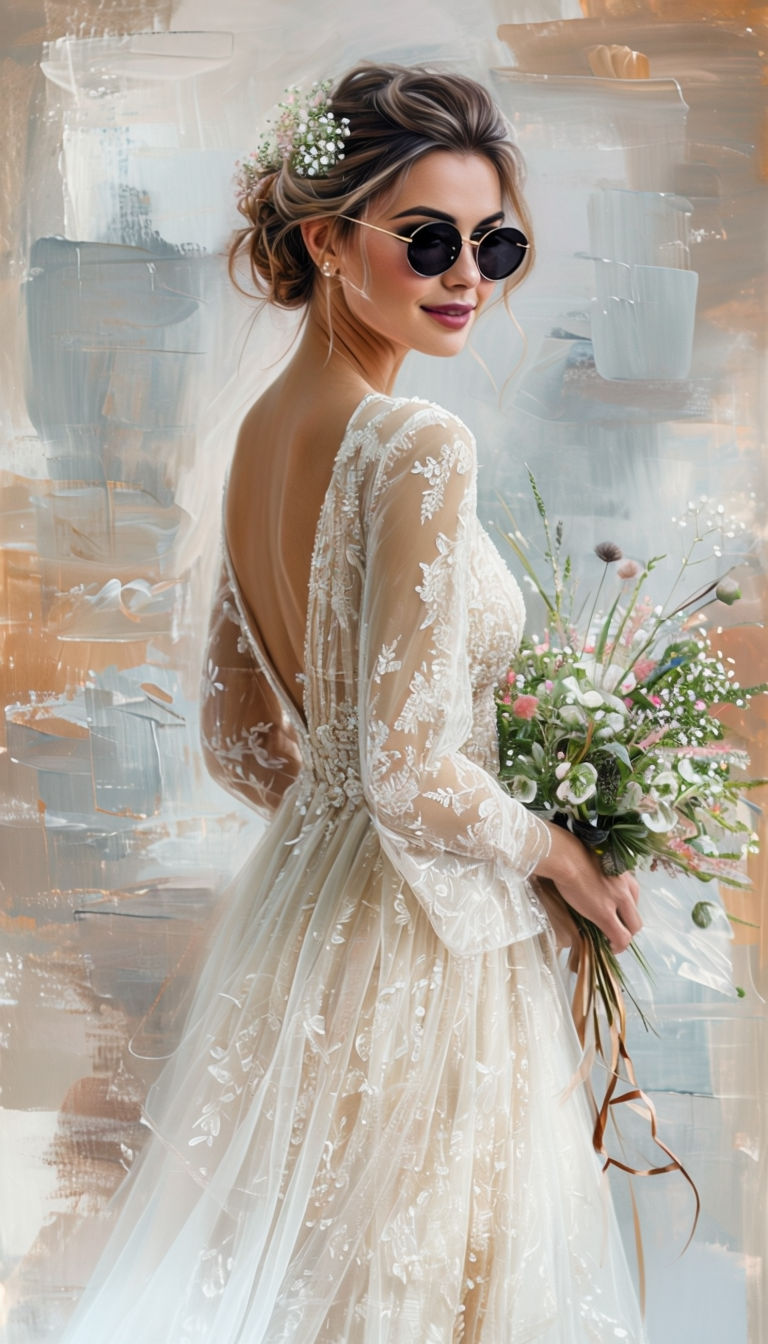 Elegant Boho Bride Art