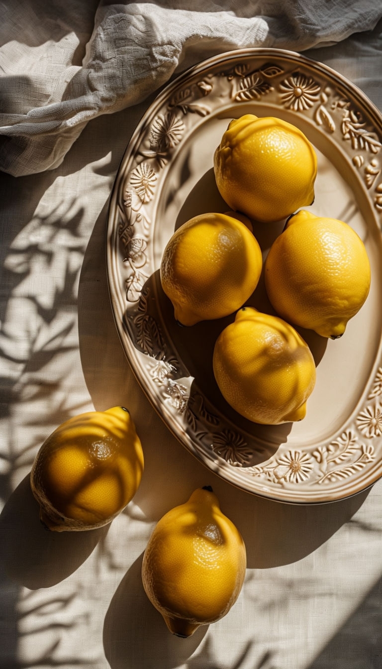 Bright Yellow Lemons Still Life Photography for Phone Case Cover