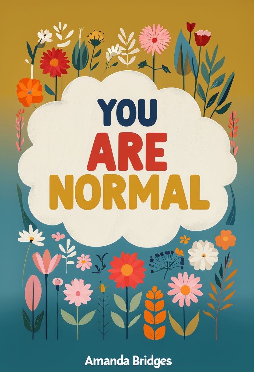 You Are Normal Uplifting Motivational Poster Design