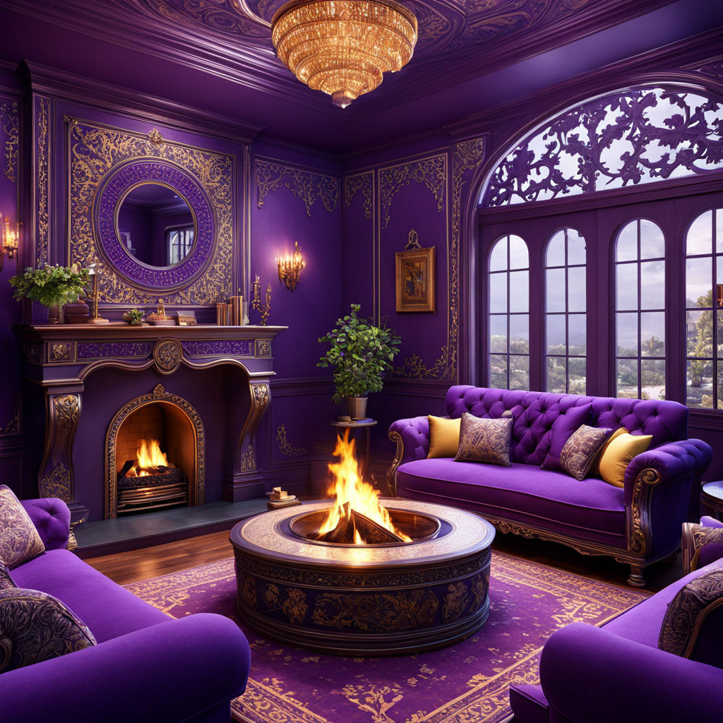 A vibrant purple house symbolizing community strength by Totoro 11