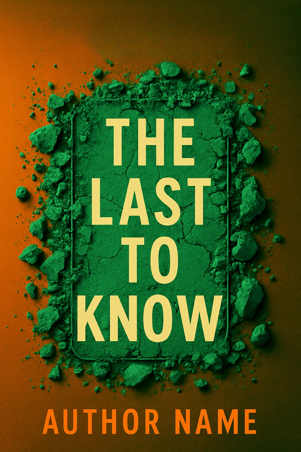 Striking Burnt Orange and Forest Green EBook Cover Design