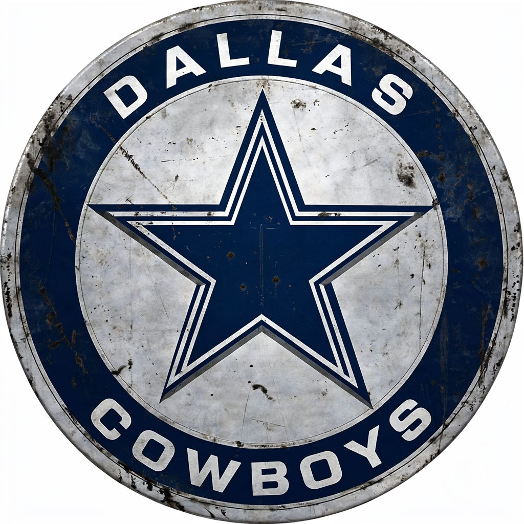 Vintage Dallas Cowboys Logo Design Art