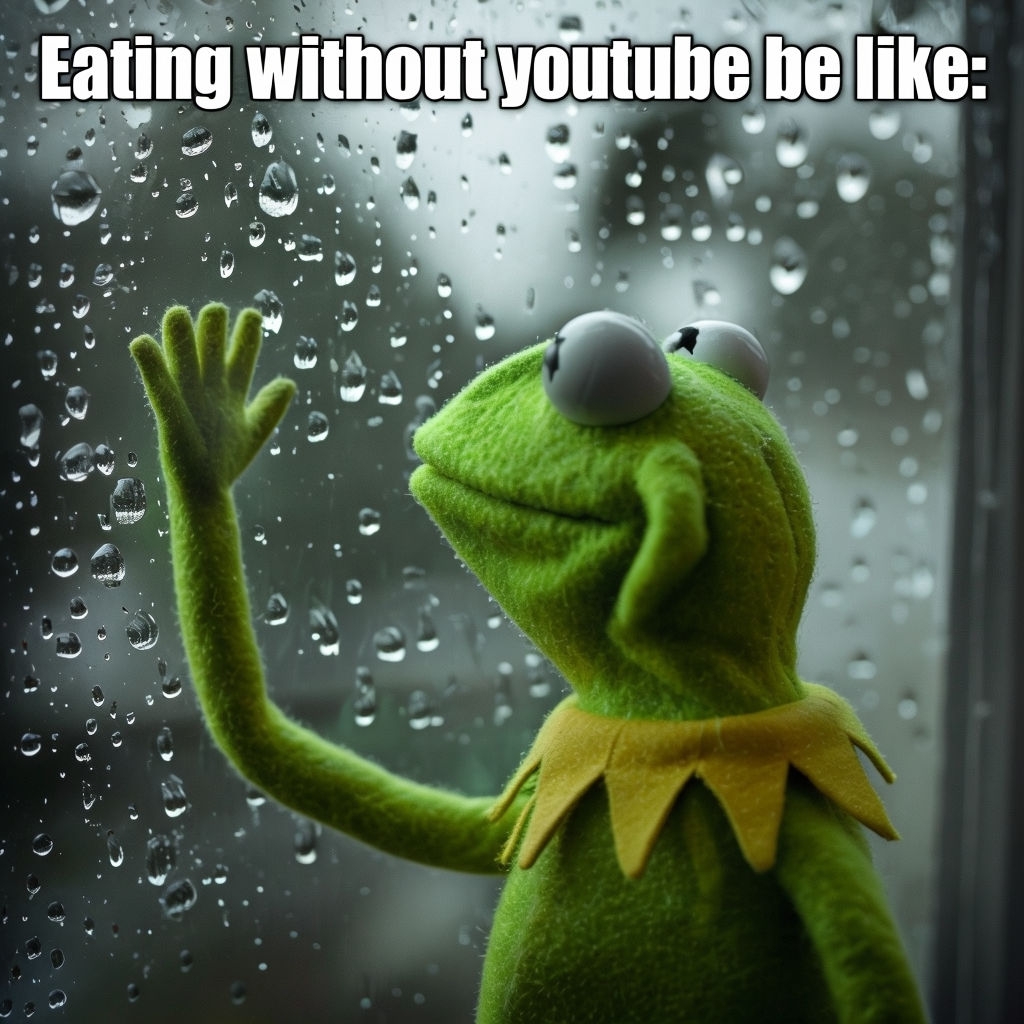 Kermit the Frog Waving Meme with Rainy Window Background Memes - Playground