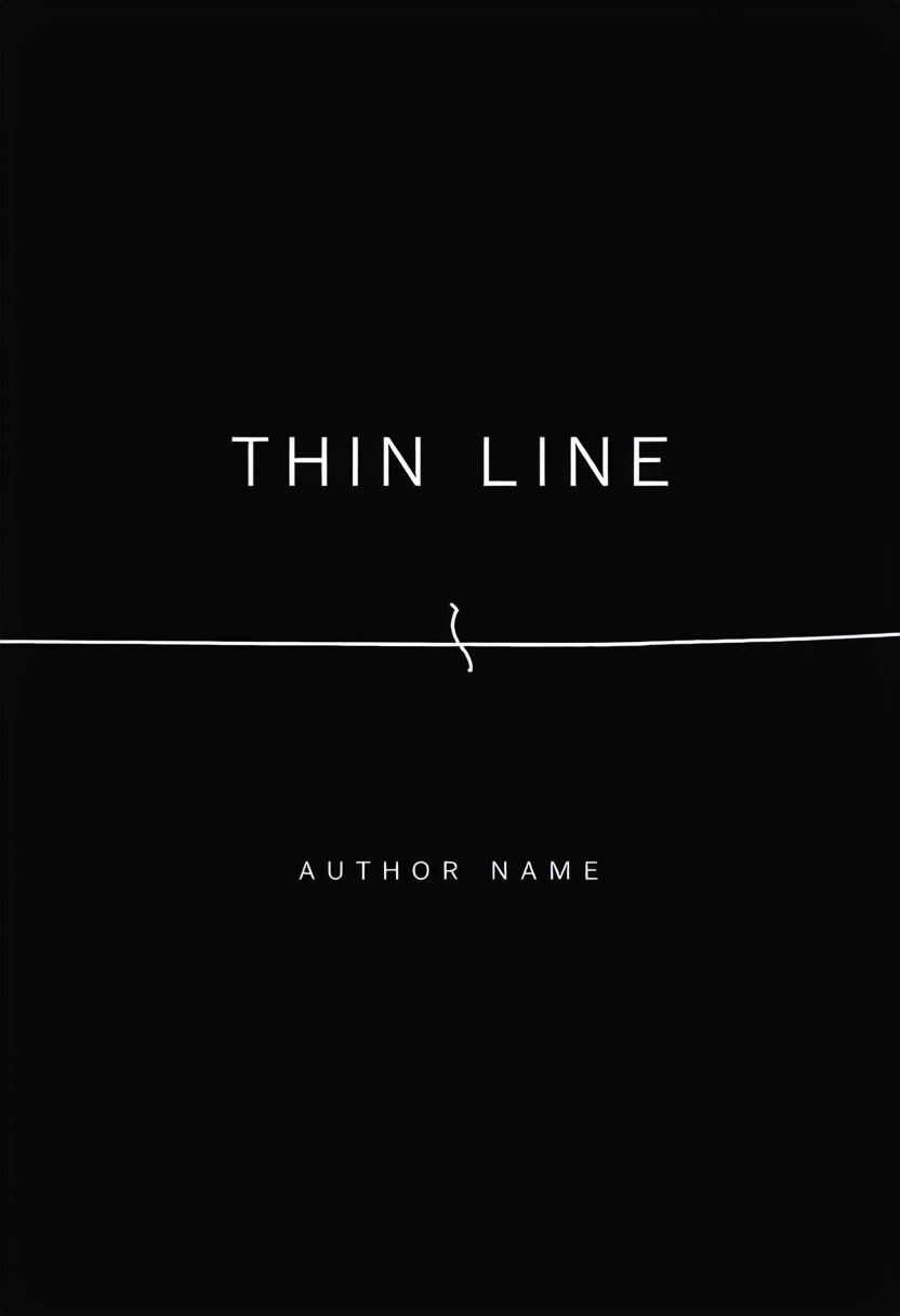 Minimalist Thin Line Typography EBook Cover Design