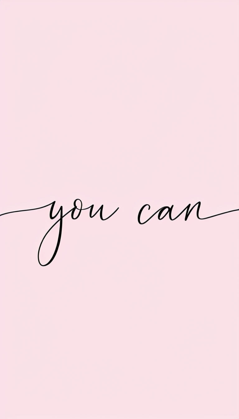 Elegant You Can Handwritten Motivational Art Poster