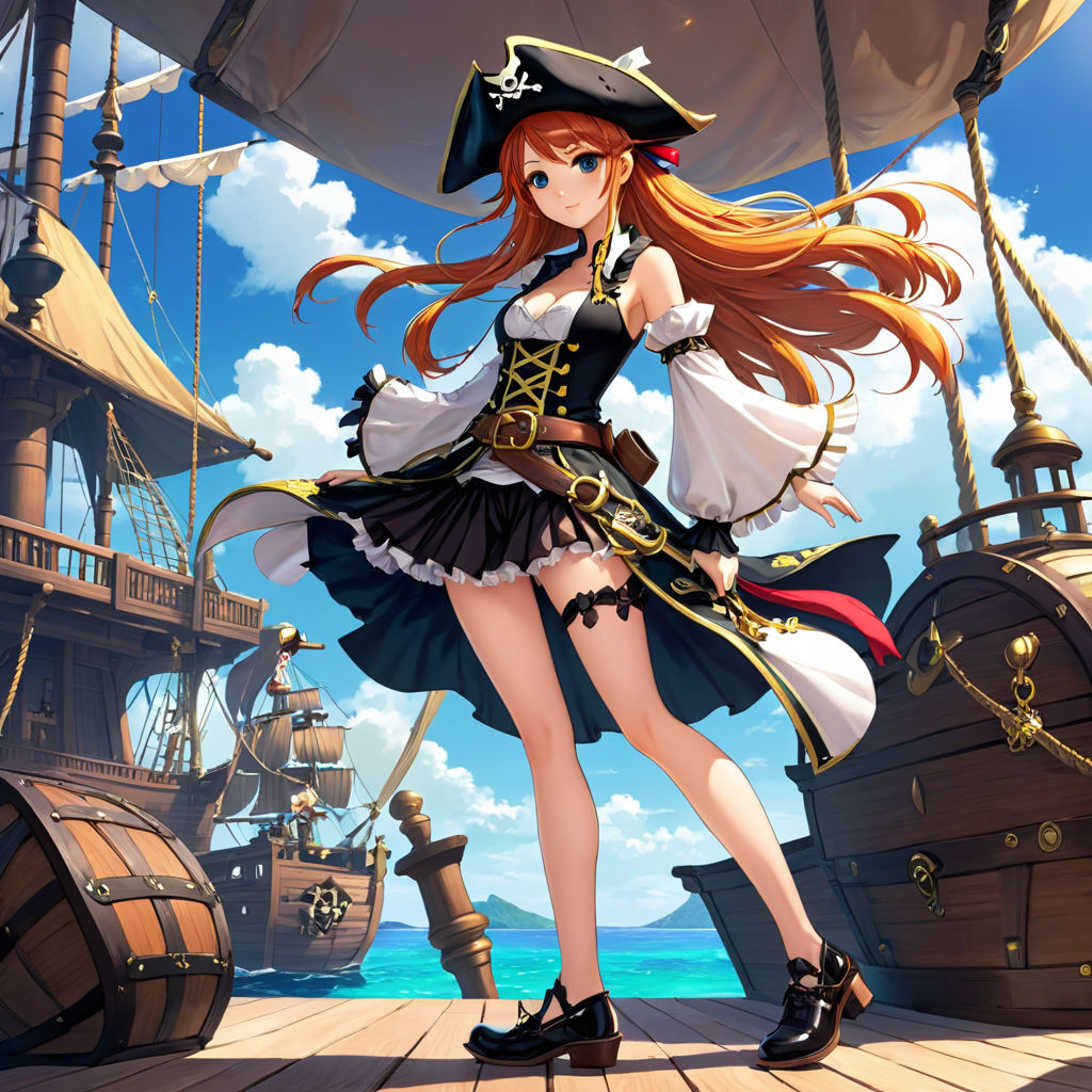 Main female character in the Genius Inc otome game Queen Pirate: Love Adrift