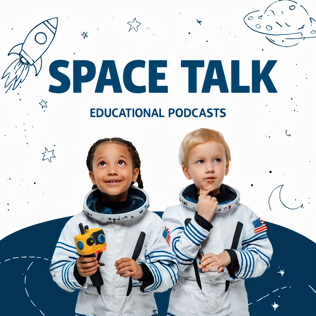 SPACE TALK Educational Podcasts Kids Astronauts Poster