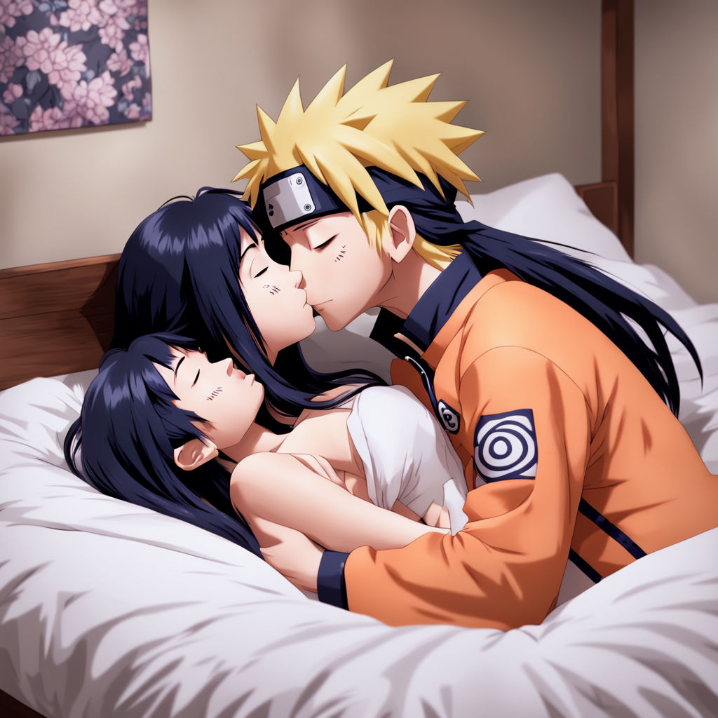 naruto and hinata kiss realitic