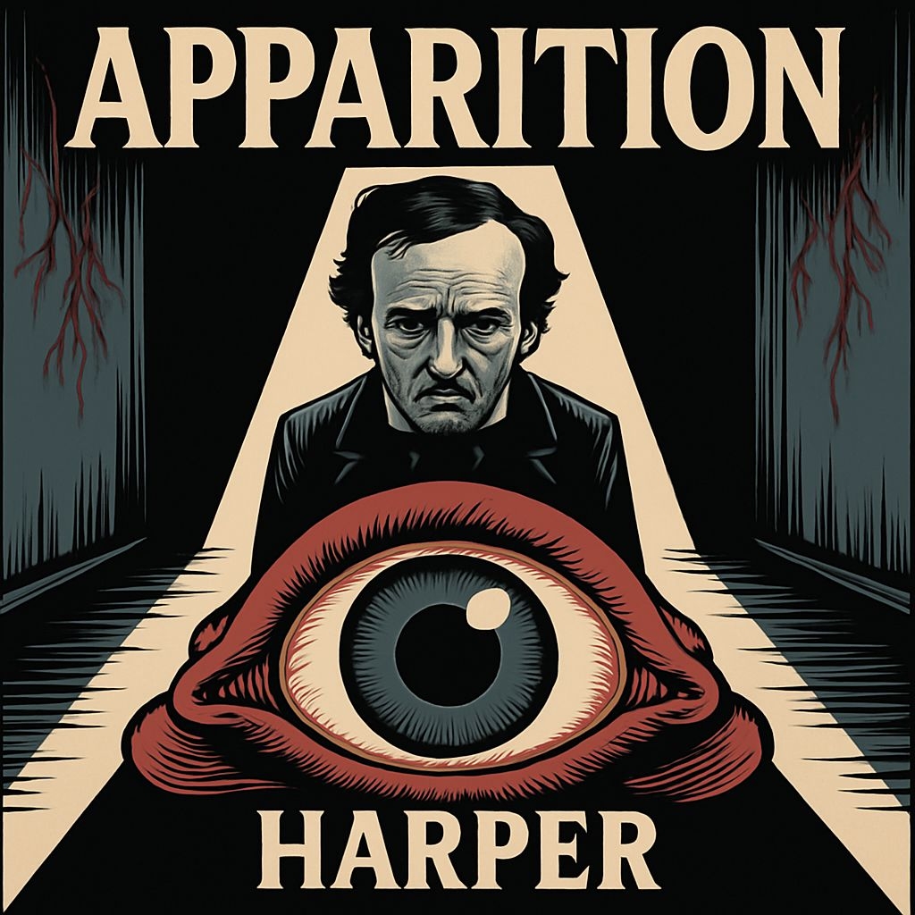 Surrealistic Apparition Eye Illustration for Music Album Cover