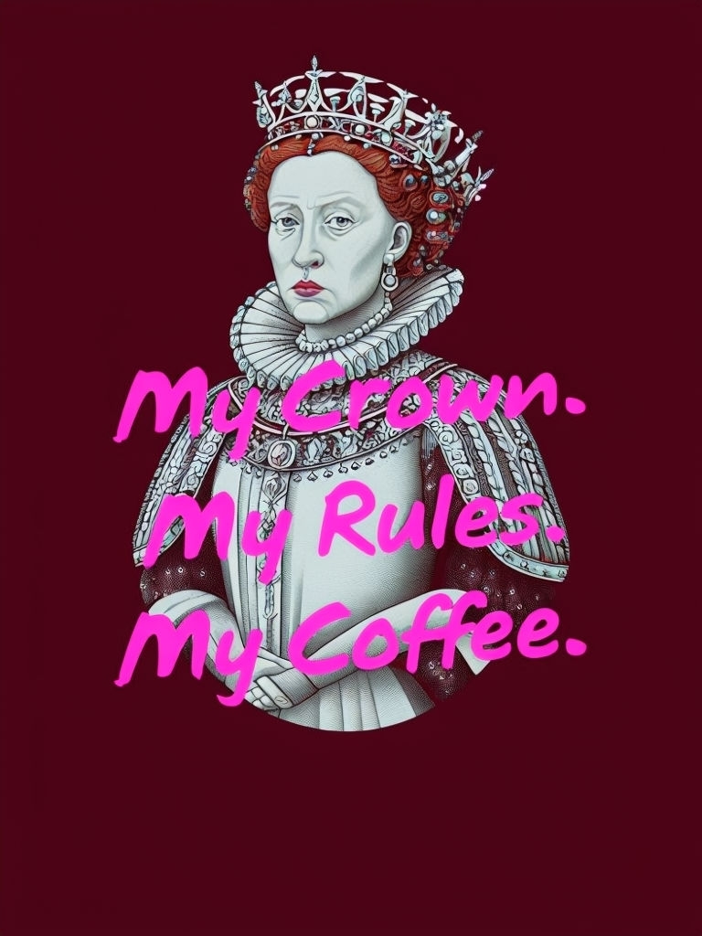 My Crown My Rules My Coffee Queen Elizabeth I T-Shirt