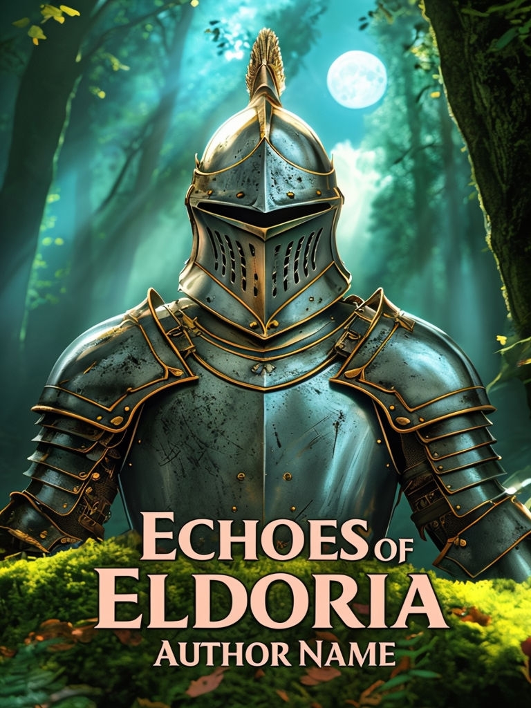 Intricate Knight Armor in Mystical Forest for Fantasy EBook Cover