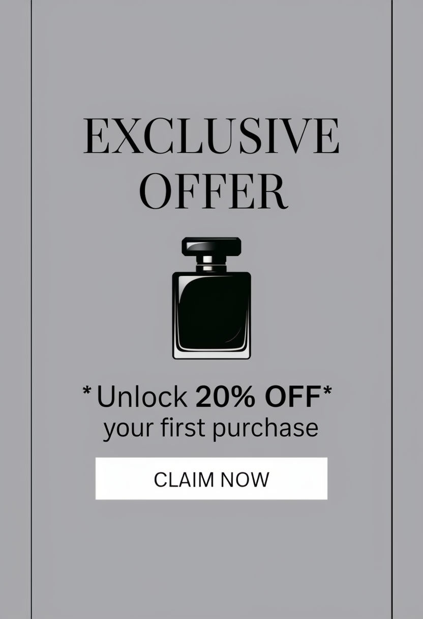 Exclusive Offer for Black Perfume with Discount Promotion Poster