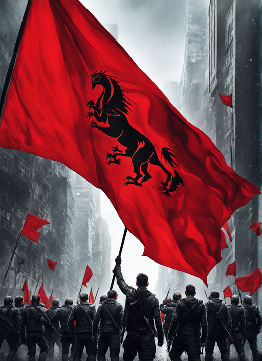 Hybrid Theory album cover reimagined with a red flag waving by ...