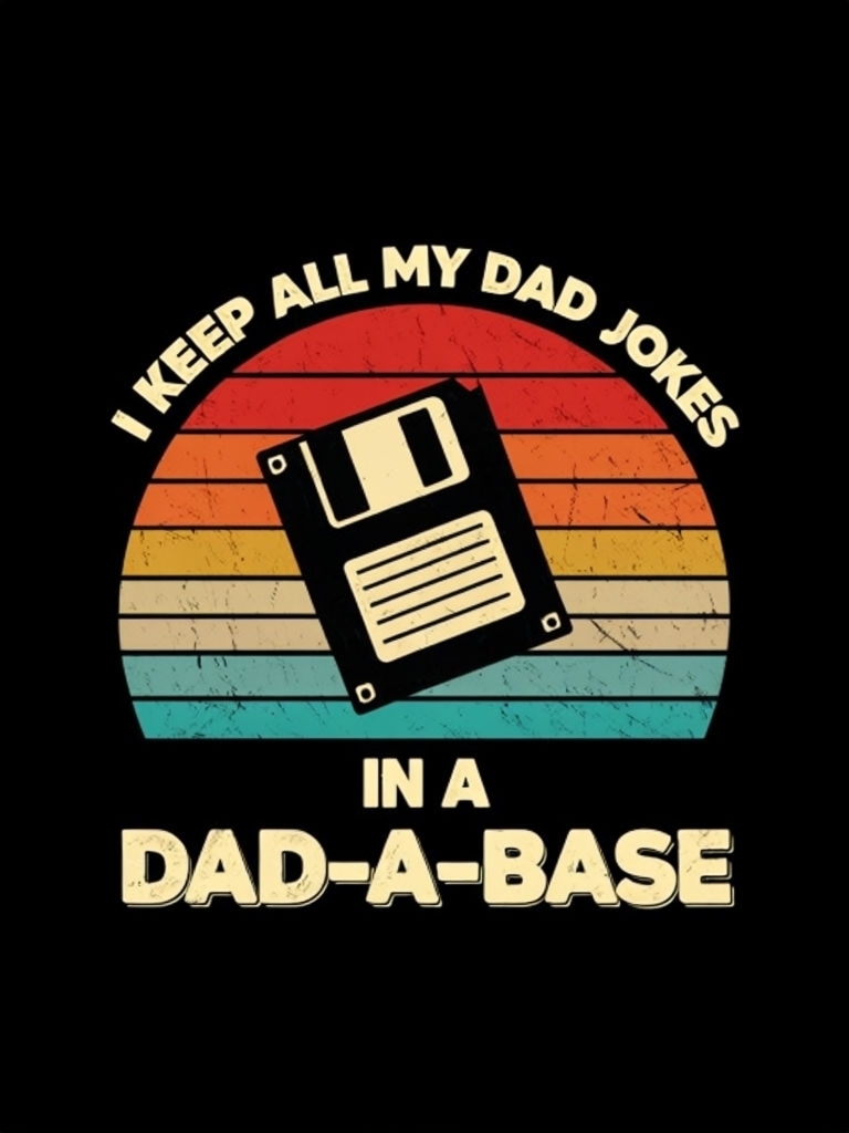I Keep All My Dad Jokes in a Dad-a-base Vintage T-Shirt