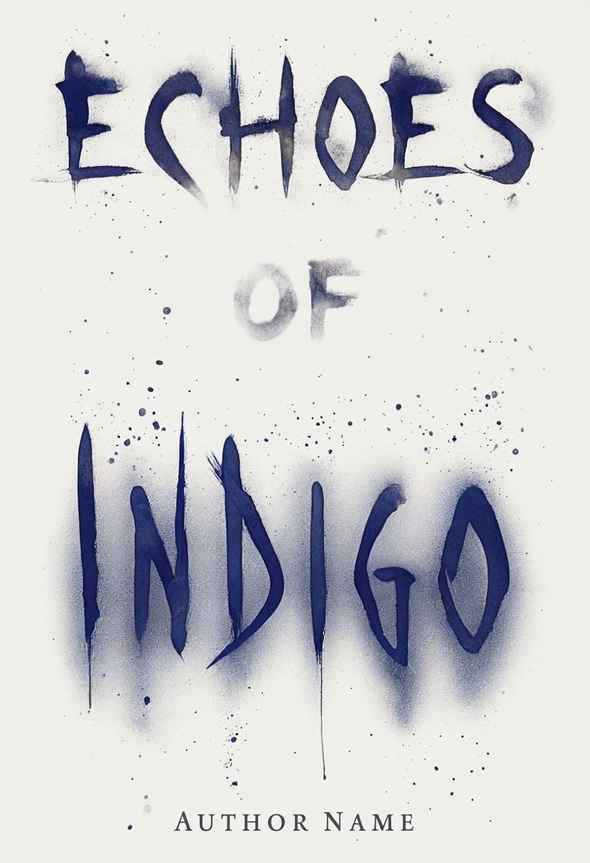 Echoes of Indigo: Minimalist Artistic Ebook Cover Design