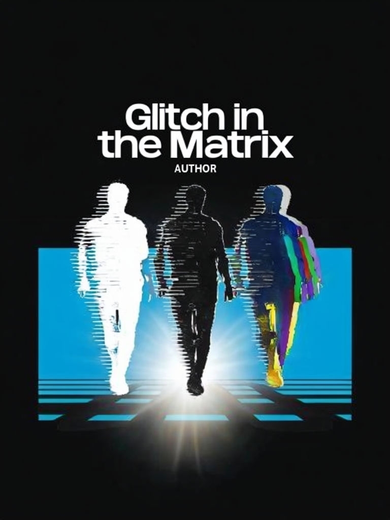 Glitch in the Matrix Abstract Human Silhouettes EBook Cover