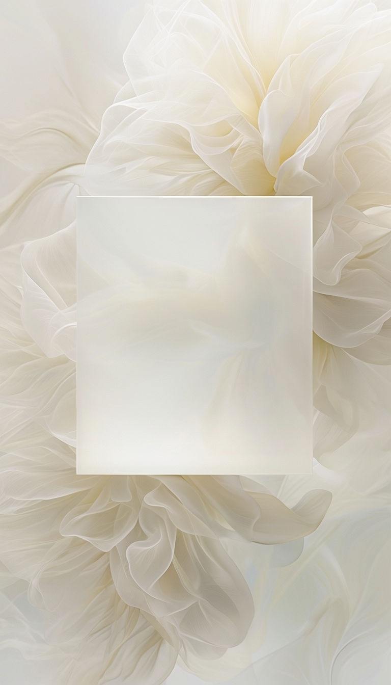 Serene Ethereal Abstract Composition with Soft Floral Textures Social Media Post