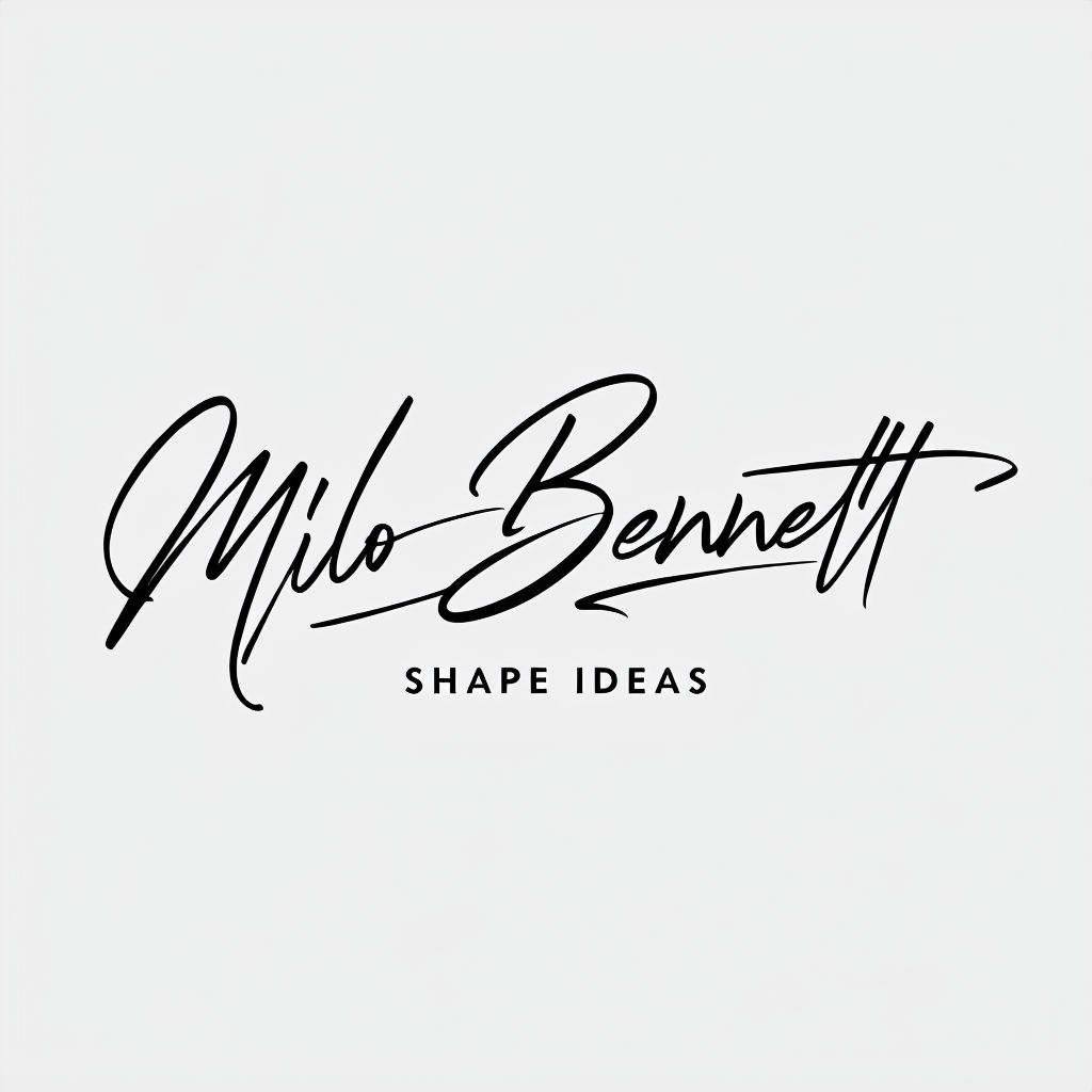 Elegant Minimalist Milo Bennett Logo Design