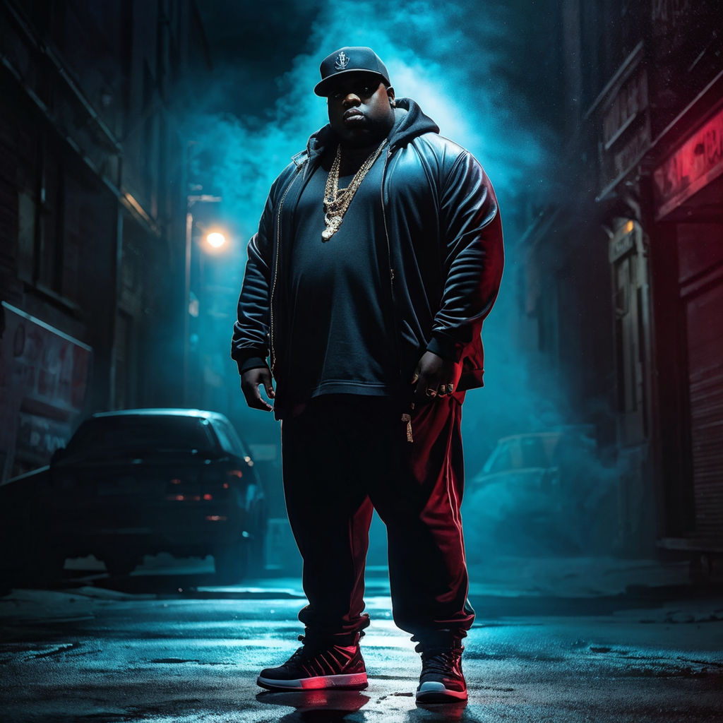 Big black fat rapper