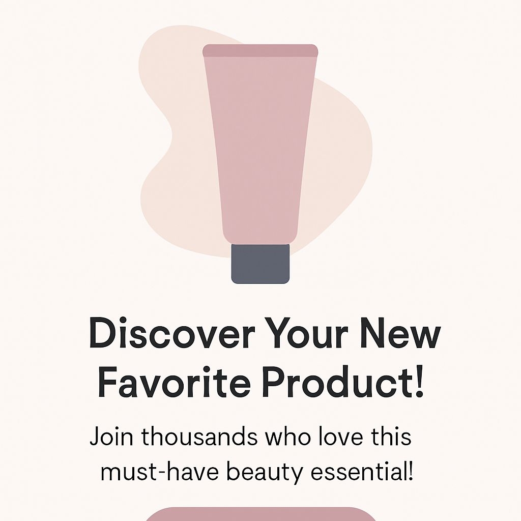 Modern Social Media Ad Template for Beauty Products Ads