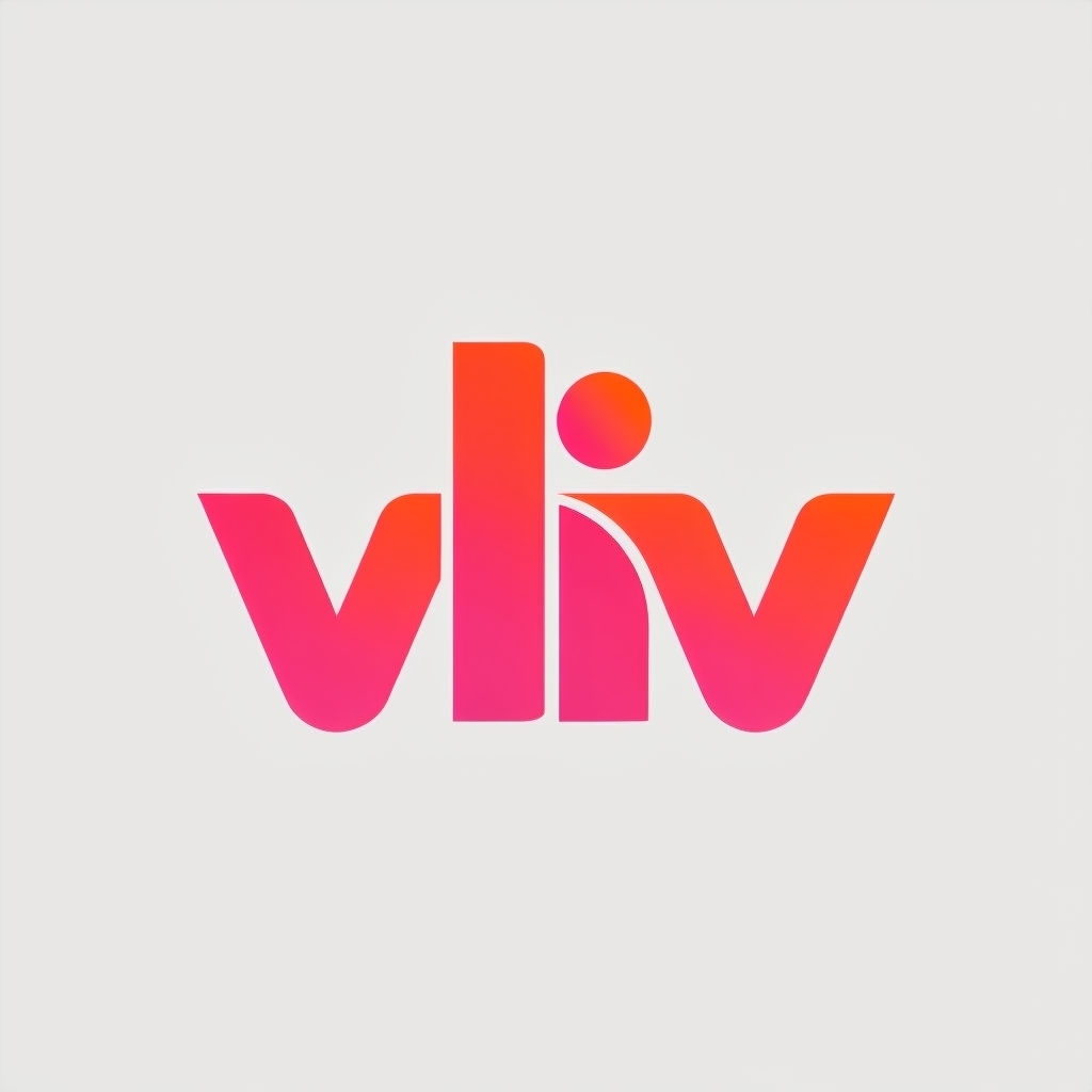 Bold Vliv Logo Design with Gradient Colors T-Shirt