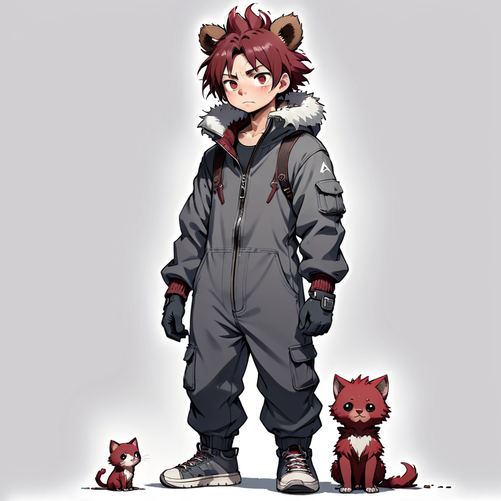 Anime-style full-body portrait by Certain P - Playground