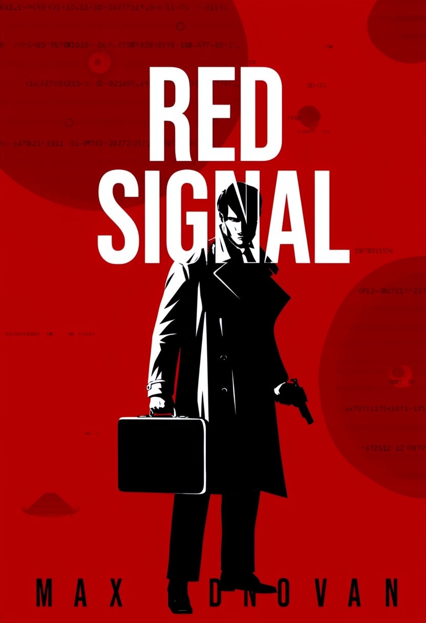 Bold Red Signal Espionage Thriller EBook Cover Design