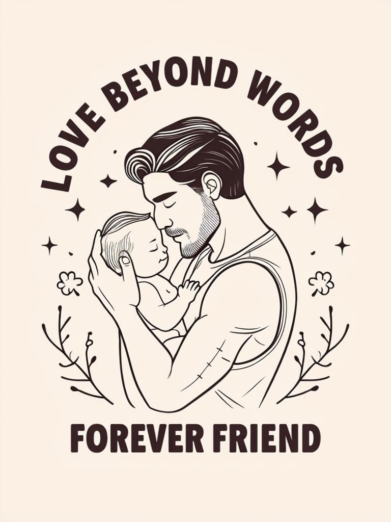 Tender Minimalist Love Beyond Words T-Shirt