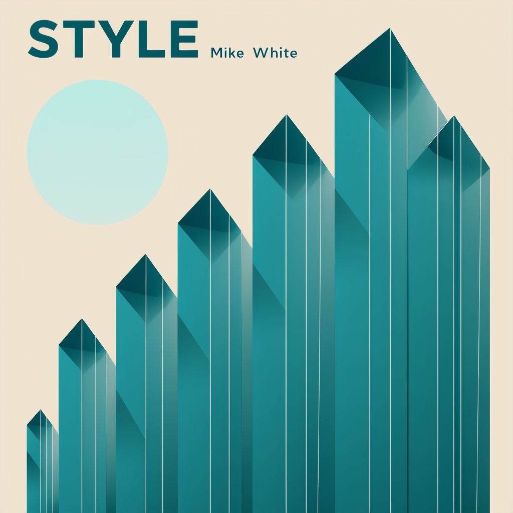 Abstract Bauhaus Style Minimalist Architectural Poster Design Spotify Album Cover