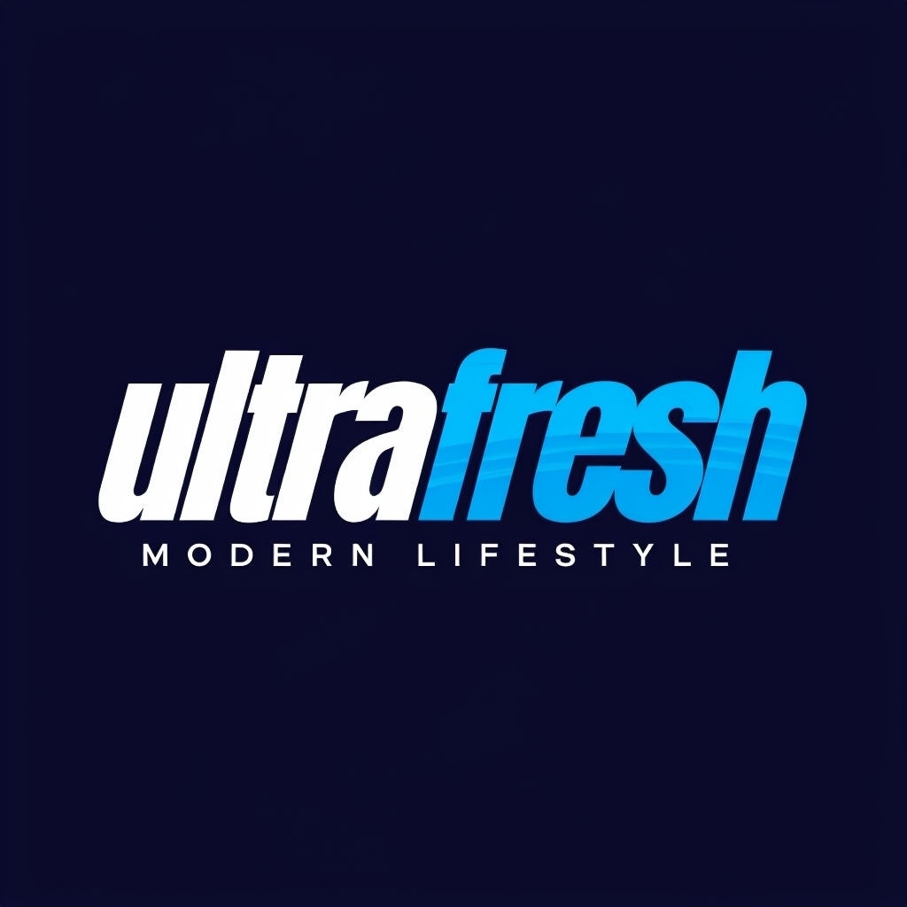 Modern Fresh Ultrafresh Logo with Clean Typography